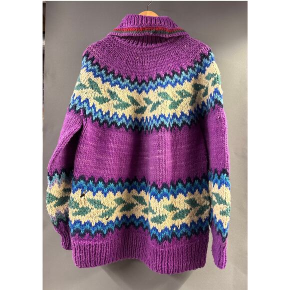 Vintage Handmade Wool Sweater by Boutique Inca, made in Ecuador- XL - Picture 5 of 6